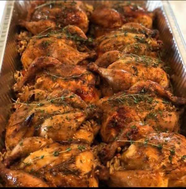 Wild Rice & Chorizo Stuffed Cornish Hens 4